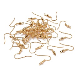 Латунные крючки для сережек X-KK-F824-017G