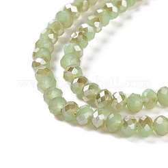 Стеклянные бусины с гальваническим покрытием &nbsp;EGLA-A034-J4mm-K02