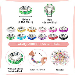 200 шт. латунные европейские бусины KK-TA0001-92