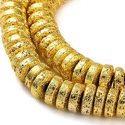 Гальванические бусины из натуральной лавы G-I360-A03-01