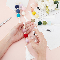 Шарики из войлока из дерева и шерсти масляные диффузоры для вентиляции автомобиля HJEW-DR00031