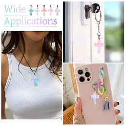 15 шт. подвески из светящейся смоляной пайетки&nbsp;RESI-TA0004-20B