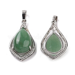 Pendentifs en aventurine vert naturel&nbsp;G-H283-04P-21