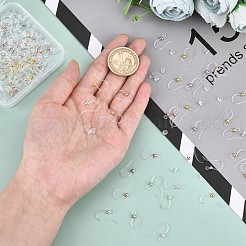 120 шт. 4 цветных экологически чистых пластиковых крючка для серег&nbsp;STAS-DC0004-39