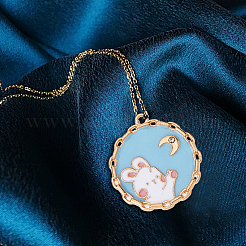 40шт 2 цвета сплава эмалевые подвески&nbsp;ENAM-DC0001-17