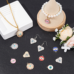 32 шт. 8 стильные подвески из эмалированного сплава с покрытием FIND-FH0005-06