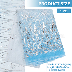 Полиэстеровый узор со снежинками&nbsp;AJEW-WH0314-911A