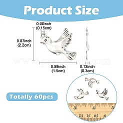 60 шт. подвески из сплава в тибетском стиле&nbsp;FIND-YW0008-84