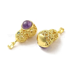 Подвески из натурального аметиста  KK-K362-05G