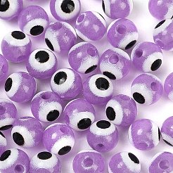 Светящиеся и печатные непрозрачные акриловые бусины&nbsp;LACR-G050-01D