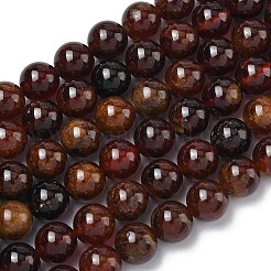 Нити из натуральных африканских оранжевых гранатовых бусин&nbsp;G-K365-F01-8mm