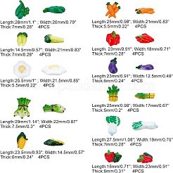 44pcs 11 cabochons en résine opaque de style&nbsp;CRES-FH0001-07