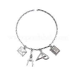 100шт 10 стильные подвески из сплава в тибетском стиле на День учителя&nbsp;TIBEP-CJ0001-28