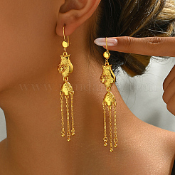 Серьги-кольца из сплава с кисточками&nbsp;BH8602