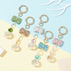 Стеклянные подвески-капли HJEW-JM01118