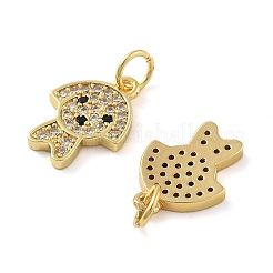 Латунные микро проложить кубического циркония подвески&nbsp;KK-C092-16G