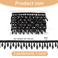 Adorno de borlas de cuentas de poliéster&nbsp;DIY-WH0111-431