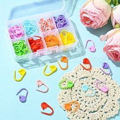 80 шт. 8 цвета экологически чистый абс пластик вязание крючком фиксирующий держатель маркеров петель FIND-YW0005-36