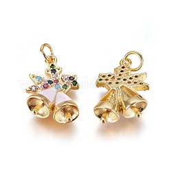 Colgante micropavé cubic zirconia de latón&nbsp;ZIRC-I028-12G