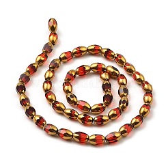 Граненые нити гальванических стеклянных бусин EGLA-P051-04A-A