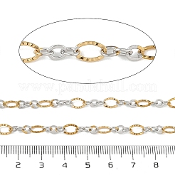 Zweifarbige Gliederketten aus Edelstahl 304&nbsp;CHS-G052-02GP