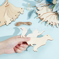 32 шт. 2 стиля кошки и собаки незаконченные заготовки для рисования&nbsp;WOOD-PH0003-74