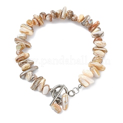 Armbänder mit Anhängern aus natürlichen Süßwassermuscheln&nbsp;BJEW-JB14016