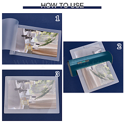 100 шт. 4 прямоугольных пластиковых листа для ламинирования&nbsp;AJEW-NB0007-99