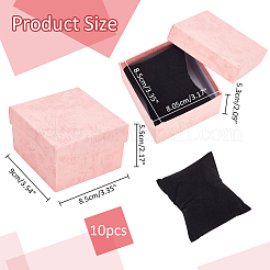 Квадратные картонные коробки для хранения часов CON-WH0104-05D