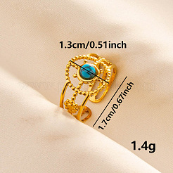 Регулируемые манжеты из нержавеющей стали 304 с открытыми кольцами для женщин&nbsp;NA2900-6