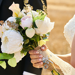 3 шт. 3 стиля подвески-медальоны из сплава со стразами FIND-FH0006-31M