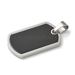 Colgantes de etiquetas en blanco con estampado de acero inoxidable 304 con recubrimiento al vacío de PVD&nbsp;STAS-G346-20EBP