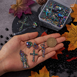 32шт 8 стиля подвески из сплава цвета радуги&nbsp;PALLOY-SW0001-02