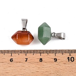 Подвески в форме пули из смешанных натуральных и синтетических камней&nbsp;G-N344-09P