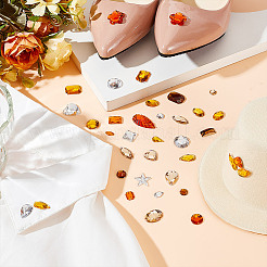 500 шт. 5-х цветные акриловые пришивные стразы DIY-GA0007-25A