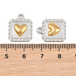 Pendentifs en acier inoxydable 304 pour la Saint-Valentin&nbsp;STAS-F366-05GP