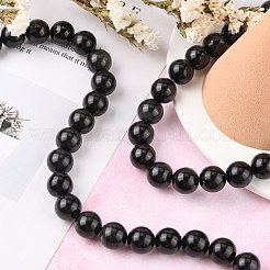 Natürlichen Obsidian Perlen Stränge&nbsp;X-G-G099-14mm-24