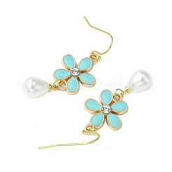 Болтающийся серьги сплава эмали EJEW-JE06294-02