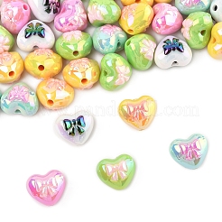 40 шт. акриловые бусины с УФ-покрытием PACR-FS0001-08