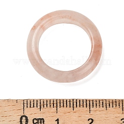 Кольца из натурального синьцзянского золотого шелка и нефрита для женщин RJEW-G360-01A