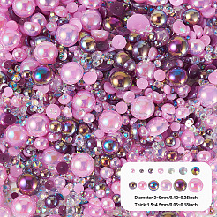 Полукруглые кабошоны из абс-пластика FIND-TAC0038-08D