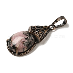 Природные подвески родонит&nbsp;G-H065-01R-21