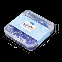 Ручной сглаза Lampwork плоские круглые бусины&nbsp;LAMP-NB0001-16