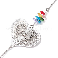 Латунные полые подвесные украшения HJEW-JM01929-02