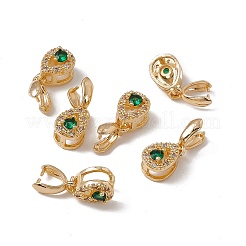 Латунные микро паве зеленый кубический цирконий ледоруб щепотка поручни KK-A171-21G