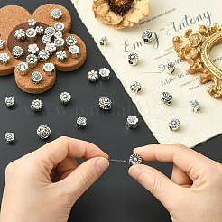 40шт 10 стиля европейские бусины из сплава в тибетском стиле&nbsp;FIND-CJ0005-29