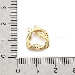 Colgante micropavé cubic zirconia de latón&nbsp;KK-M321-01B-G