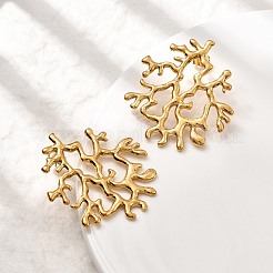 Серьги-гвоздики из нержавеющей стали 304 EJEW-K268-43A-G