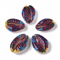 Perle di conchiglia naturale stampate&nbsp;SSHEL-R047-01-D04