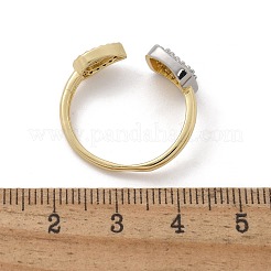 Кольца-манжеты из латуни с каплевидной и квадратной формой&nbsp;RJEW-U041-24G